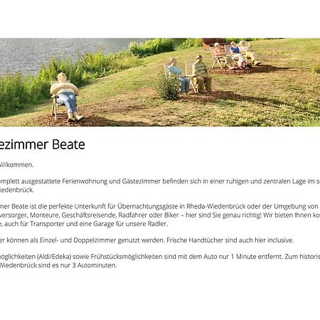 Gaestezimmer Beate Und Ferienwohnung Rheda Wiedenbrueck 외부 사진